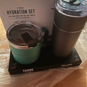 2-Piece Hydration Set - Green and Black